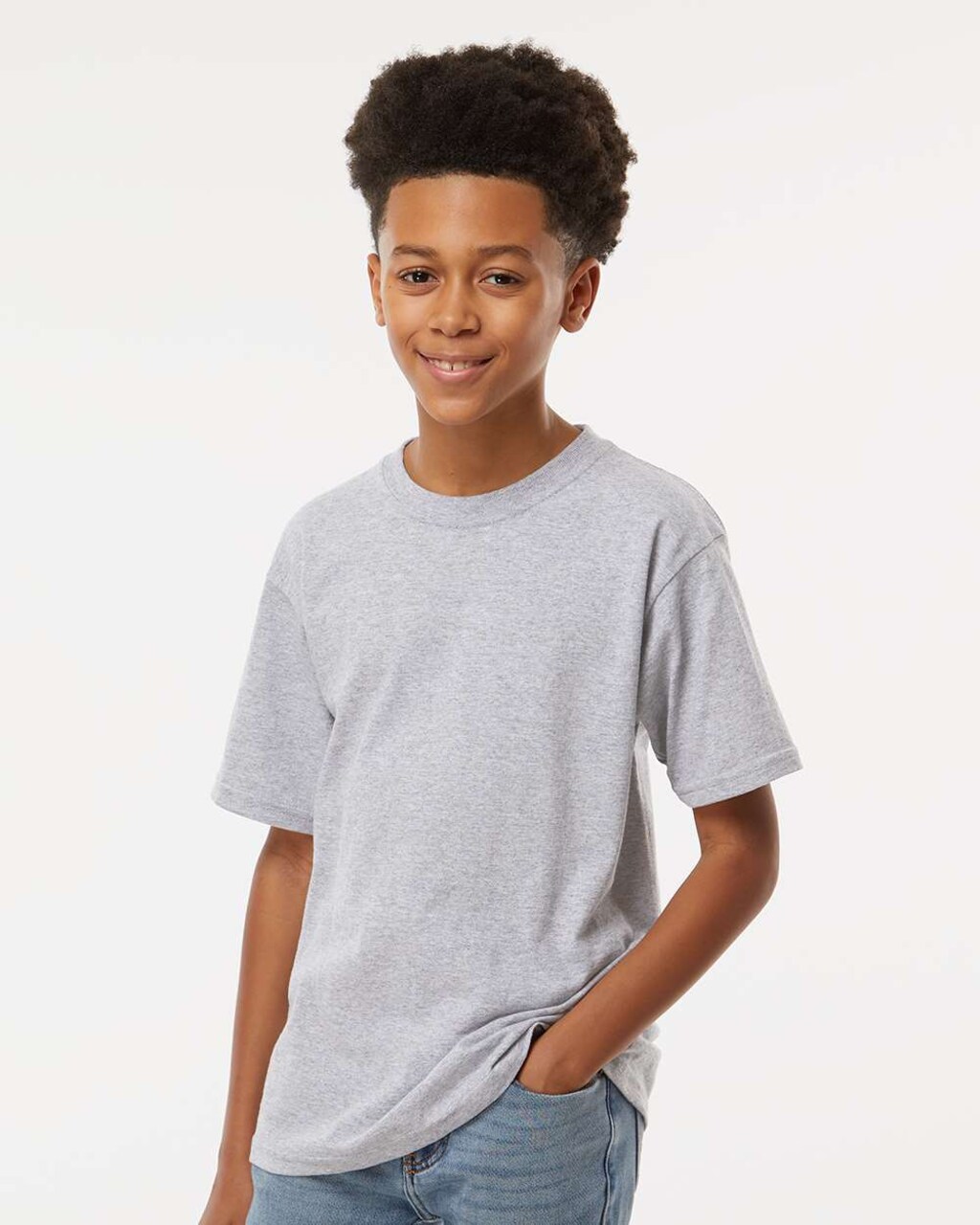 Youth Soft Touch Crewneck T-Shirt for School, Sports & Everyday Casual Wear